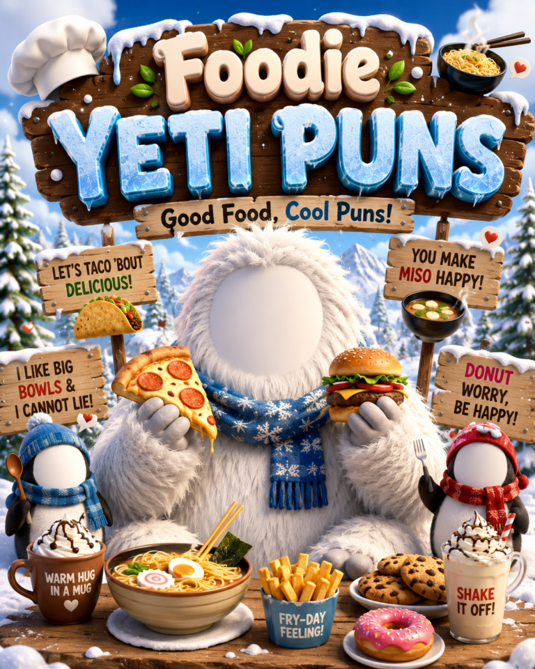 🧃 Foodie Yeti Puns