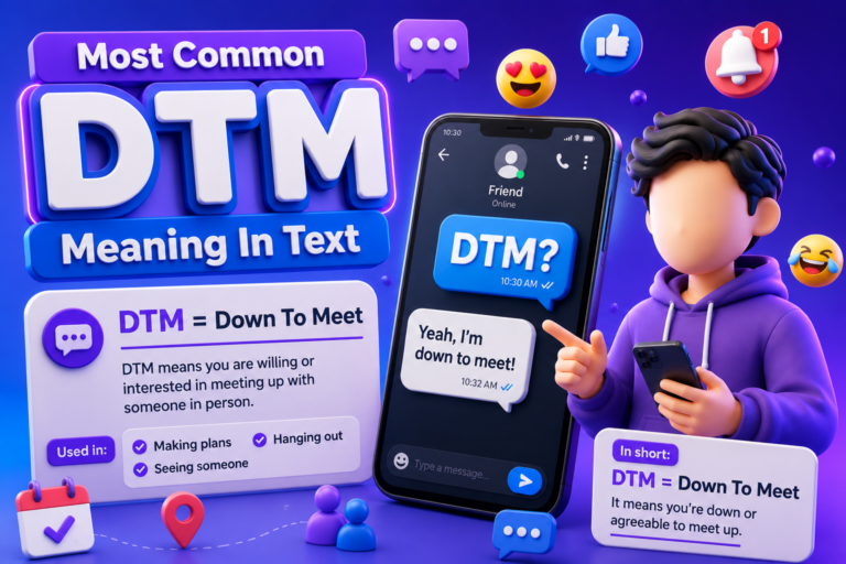 Most Common DTM Meaning In Text