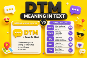 DTM Meaning in text
