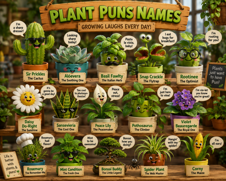 Plant Puns Names