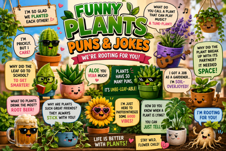 265+ Funny Plant Puns, Jokes & One-Liners That Will Grow on You (2026)