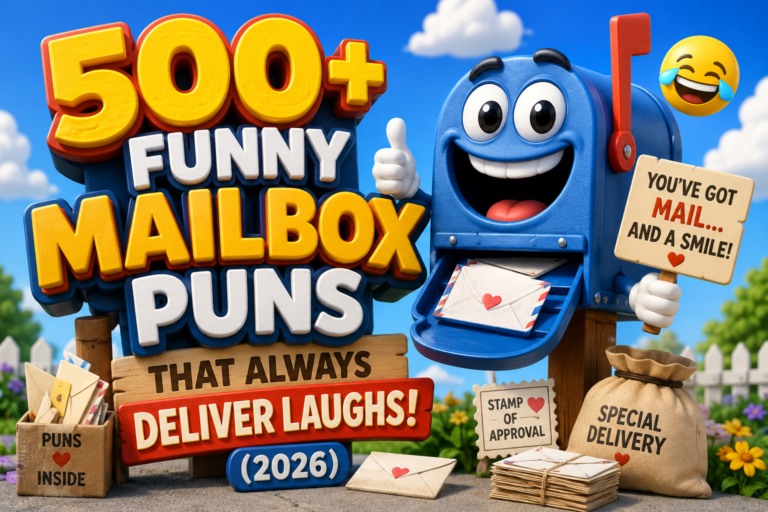 500+ Funny Mailbox Puns That Always Deliver Laughs 😂 (2026)