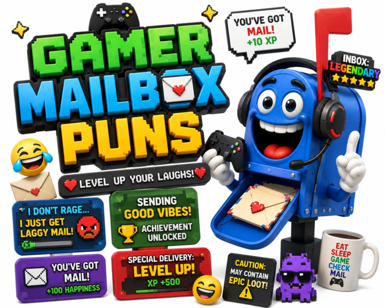 🎮 Gamer Mailbox Puns 🎯
