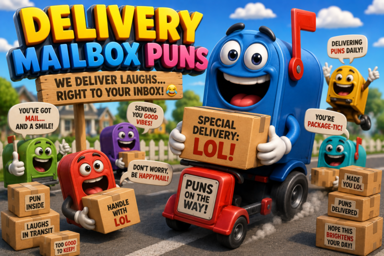 .🚚 Delivery mailbox Puns 😂