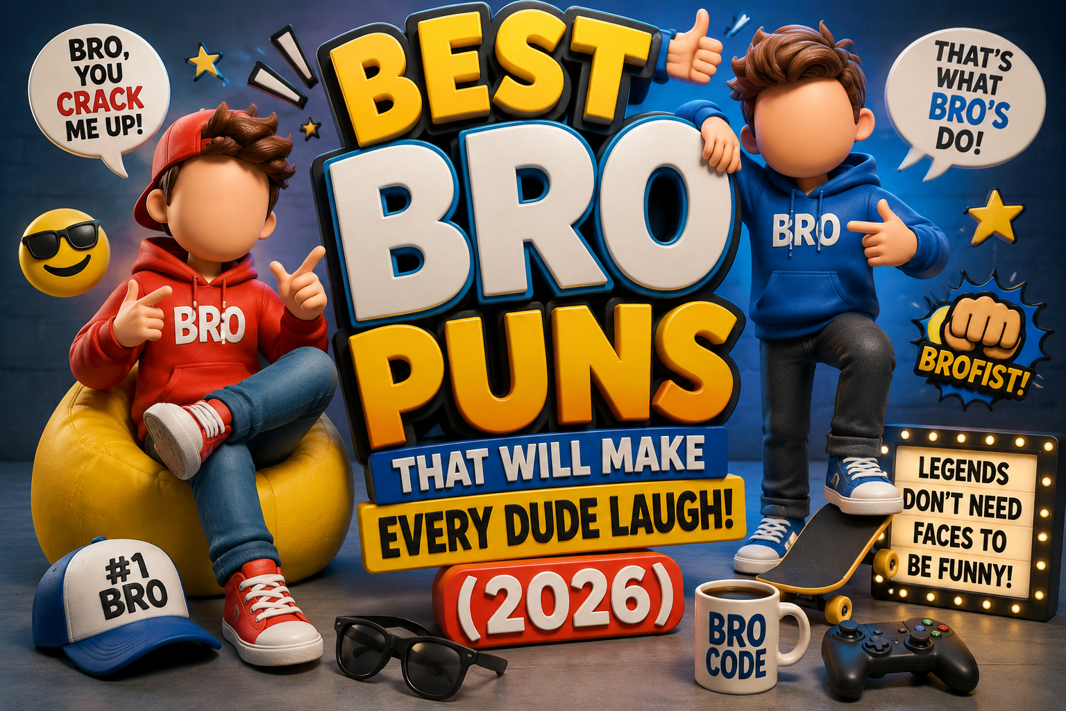 funny & hilarious bro puns