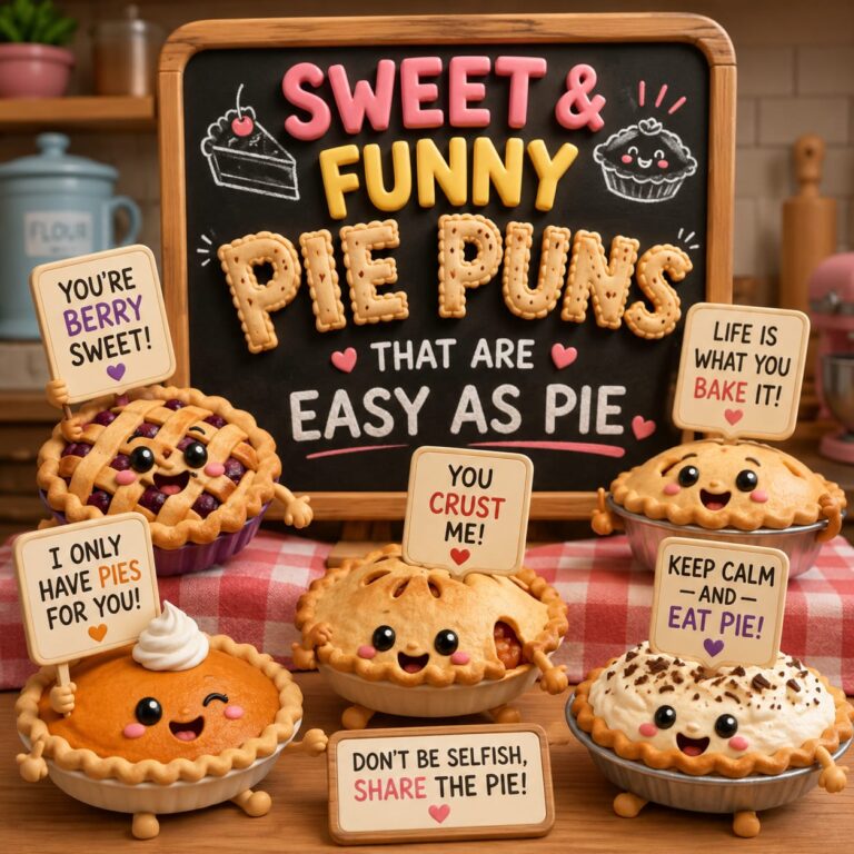 275+ Sweet & Funny Pie Puns That Are Easy as Pie 🥧 (2026)