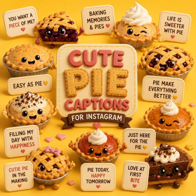 📝 Pie Puns Captions