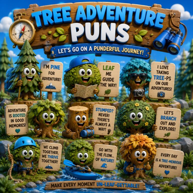 Tree Adventure Puns