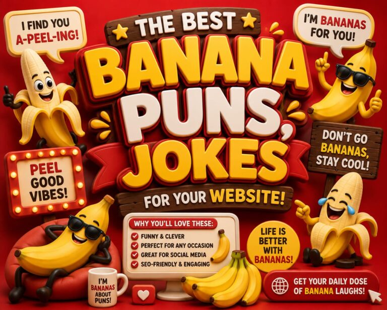 340+ Best Banana Puns, Jokes & One-Liners That Are Simply A-Peel-ing (2026)