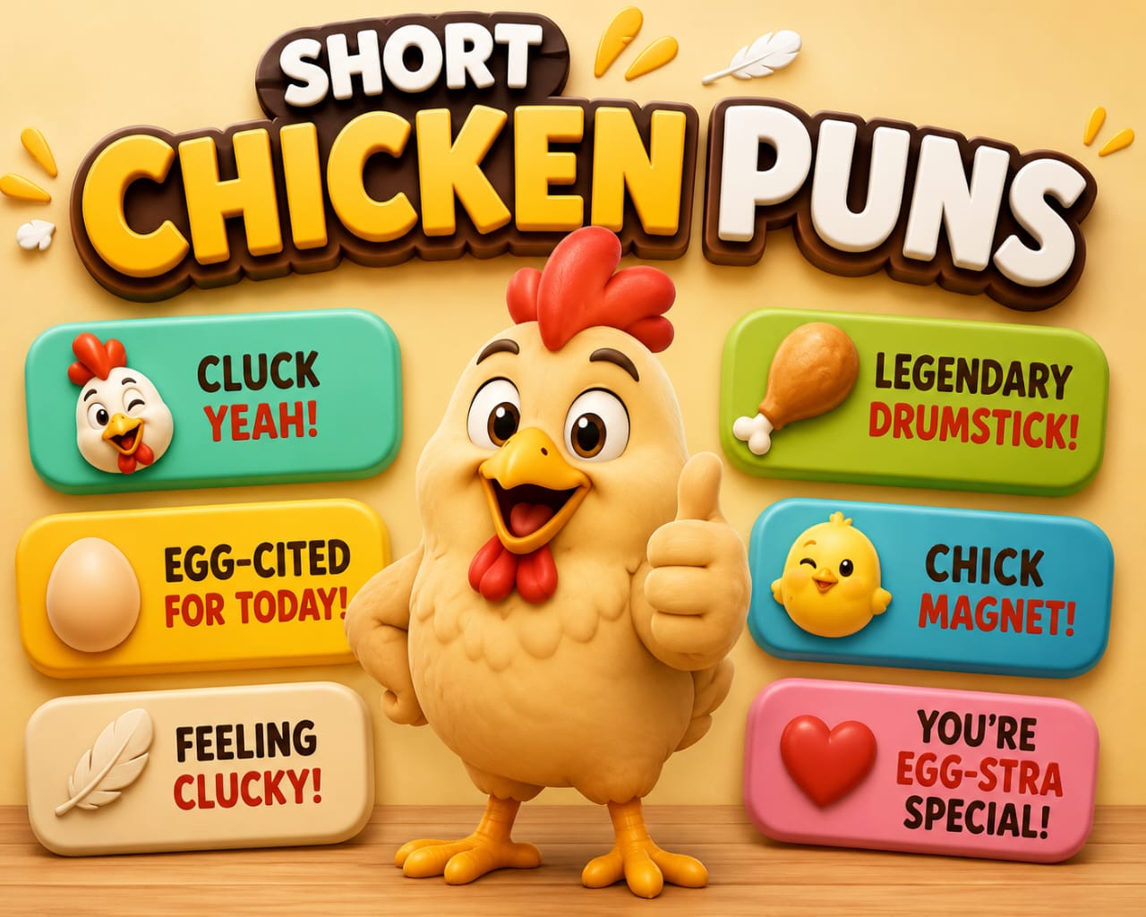 short chicken puns