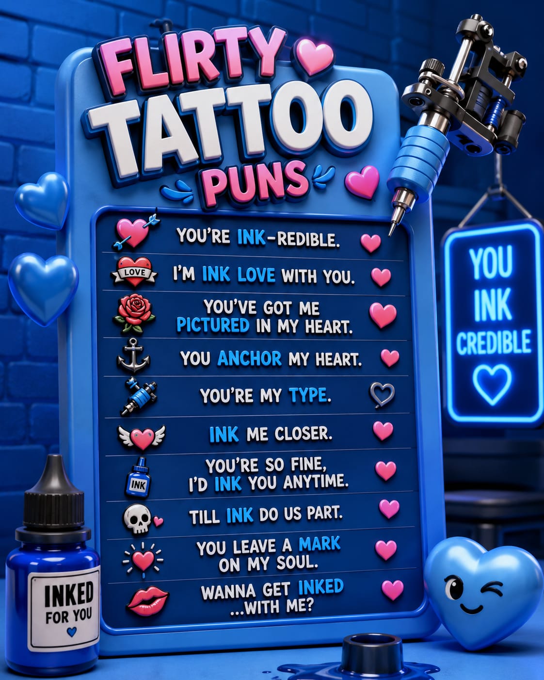 Flirty Tattoo Puns