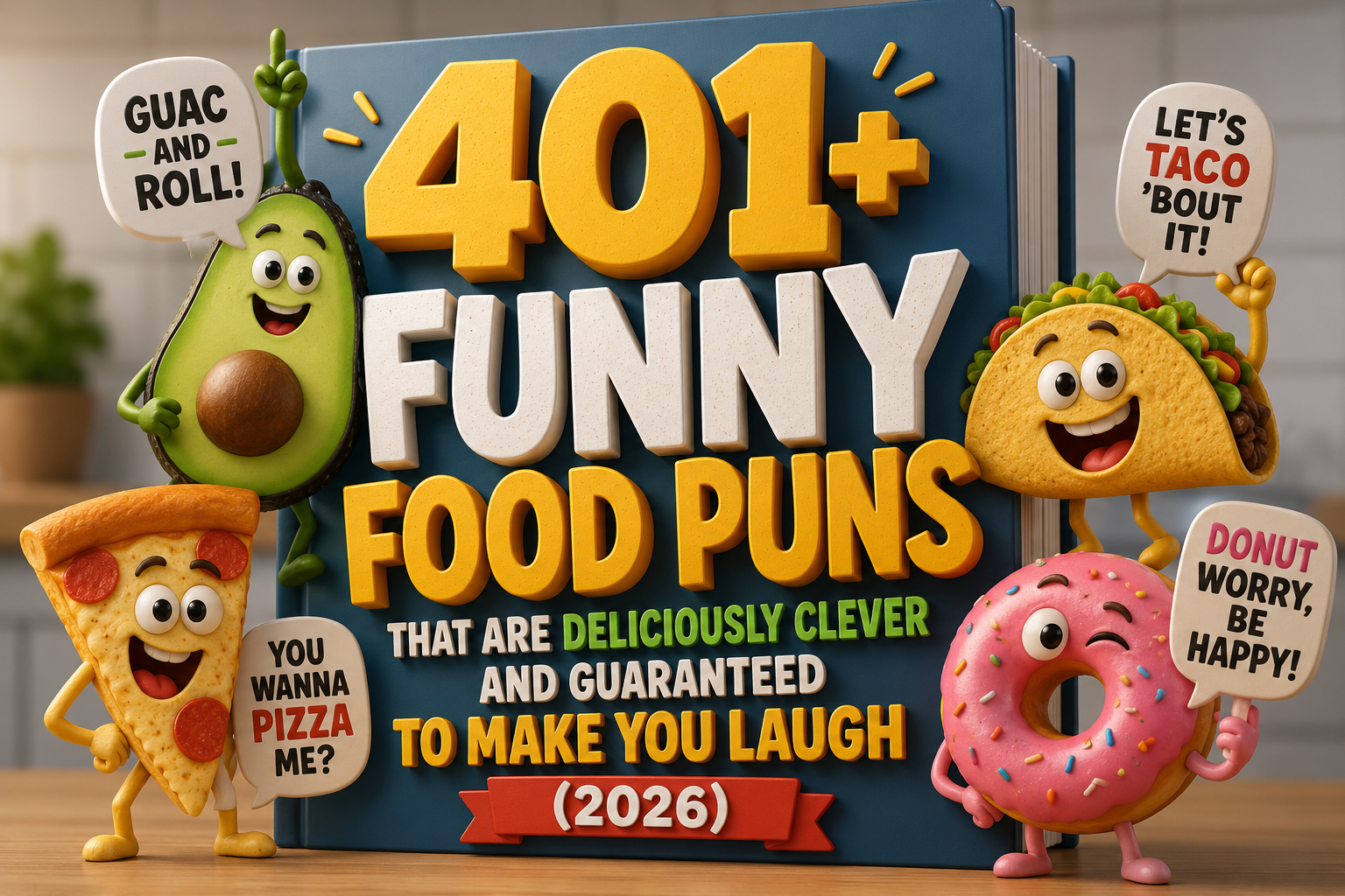 401+ Funny Food Puns That Are Deliciously Clever and Guaranteed to Make You Laugh (2026)