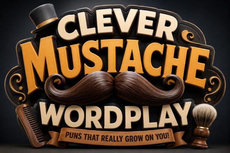 Clever Mustache Wordplay