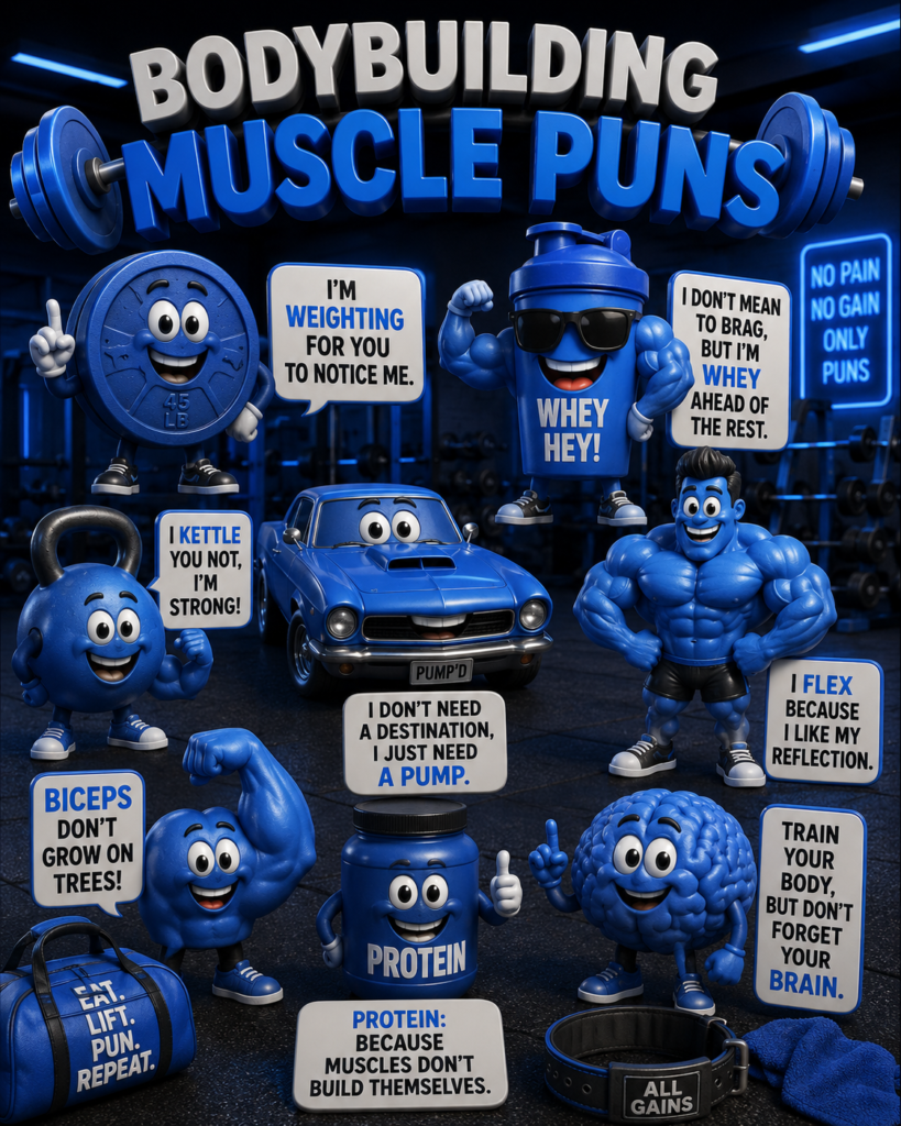 Bodybuilding Muscle Puns
