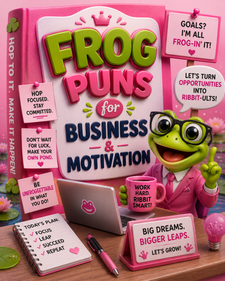 Frog Puns for Business & Motivation