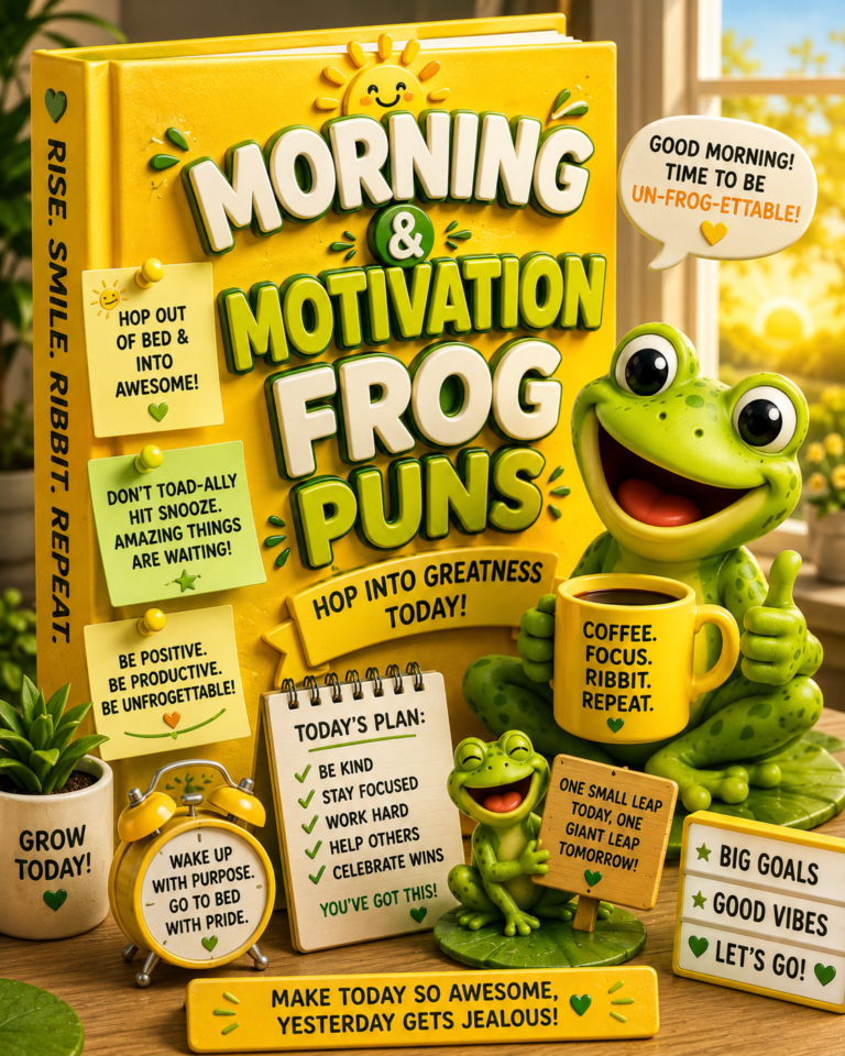 Morning & Motivation Frog Puns