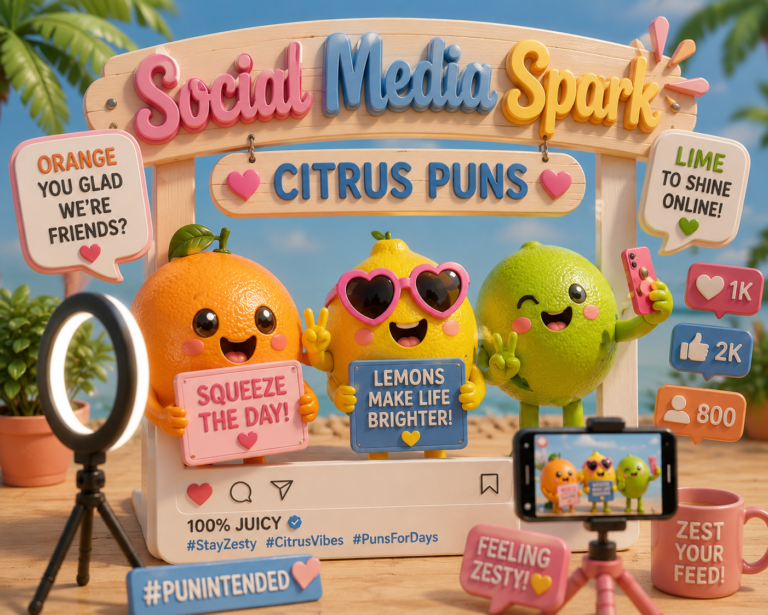 Social Media Spark Citrus Puns