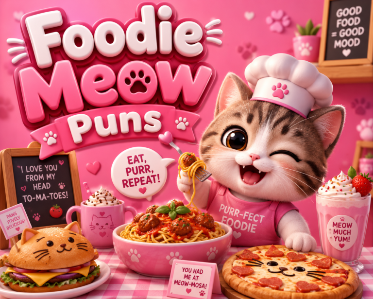 Foodie Meow Puns