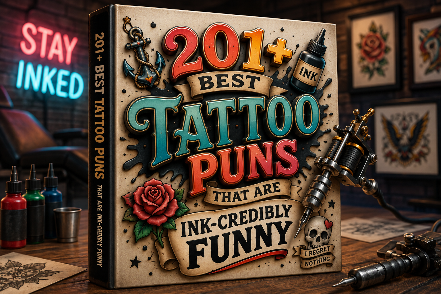 201+ Best Tattoo Puns That Are Ink-Credibly Funny (Captions & One Liners)