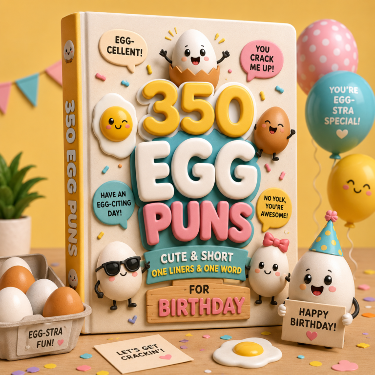 350 Egg Puns: Cute & Short One Liners & One Word For Birthday