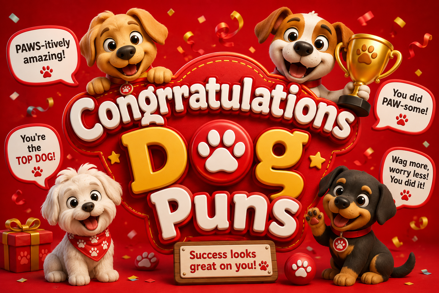 Congratulations Dog Puns