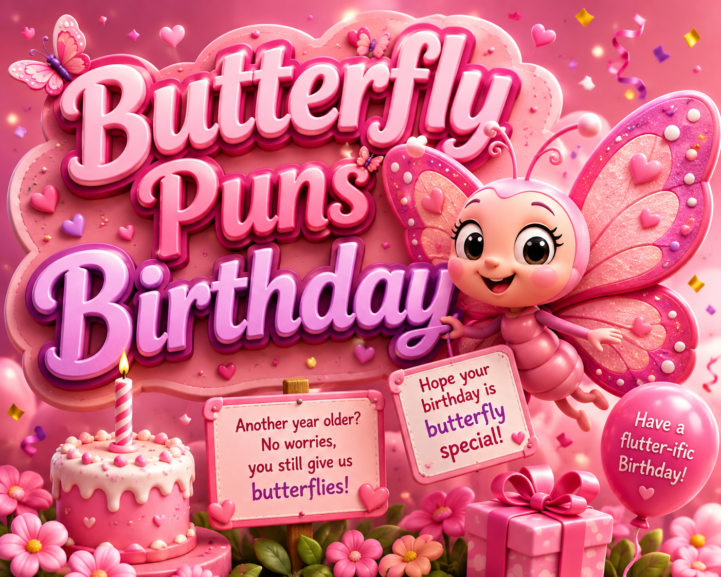 Butterfly Puns Birthday