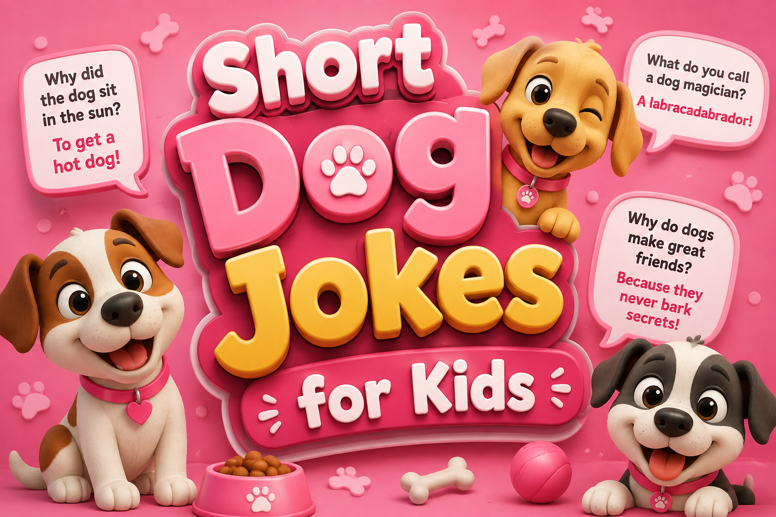 Short Dog Jokes for Kids