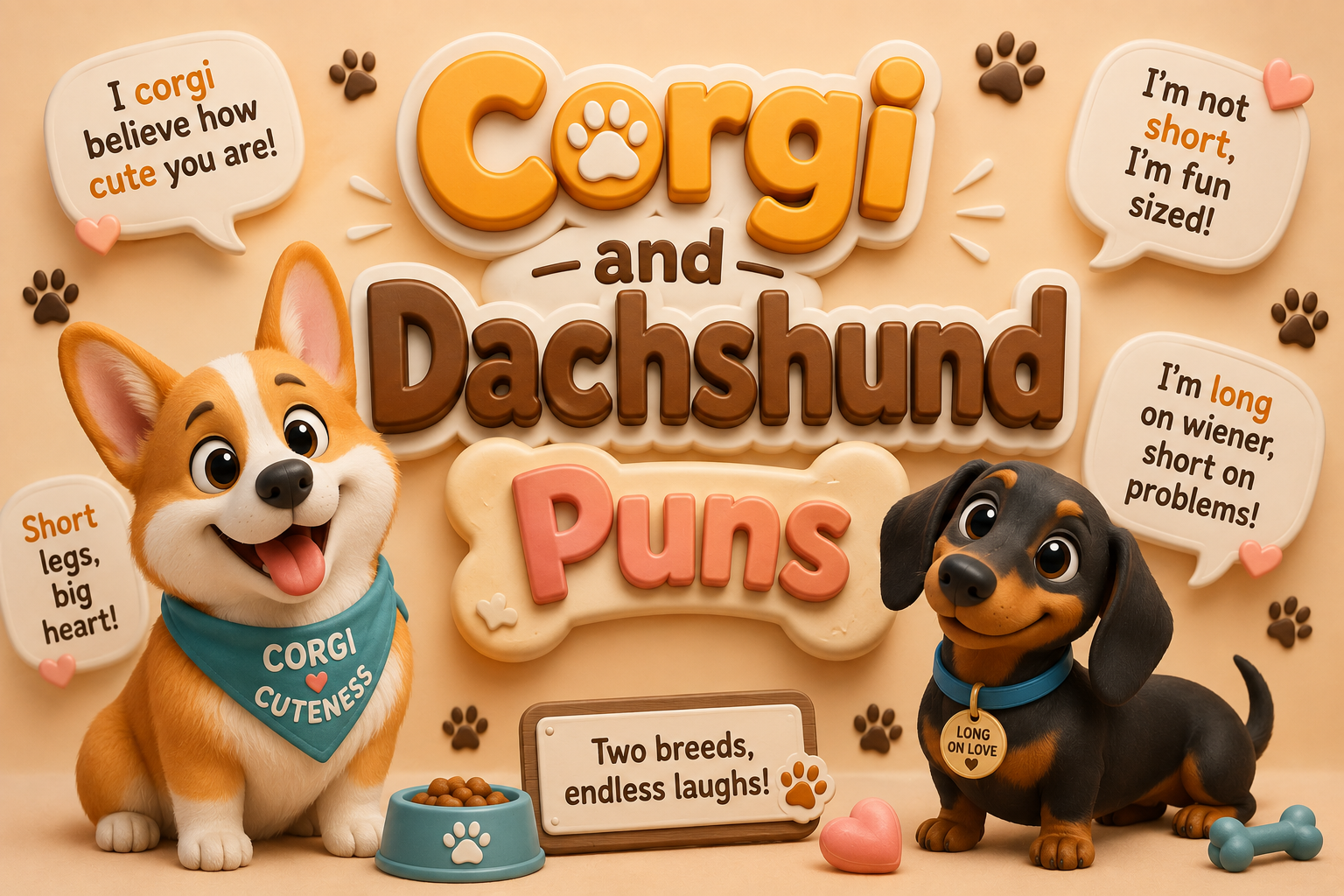 Corgi and Dachshund Puns