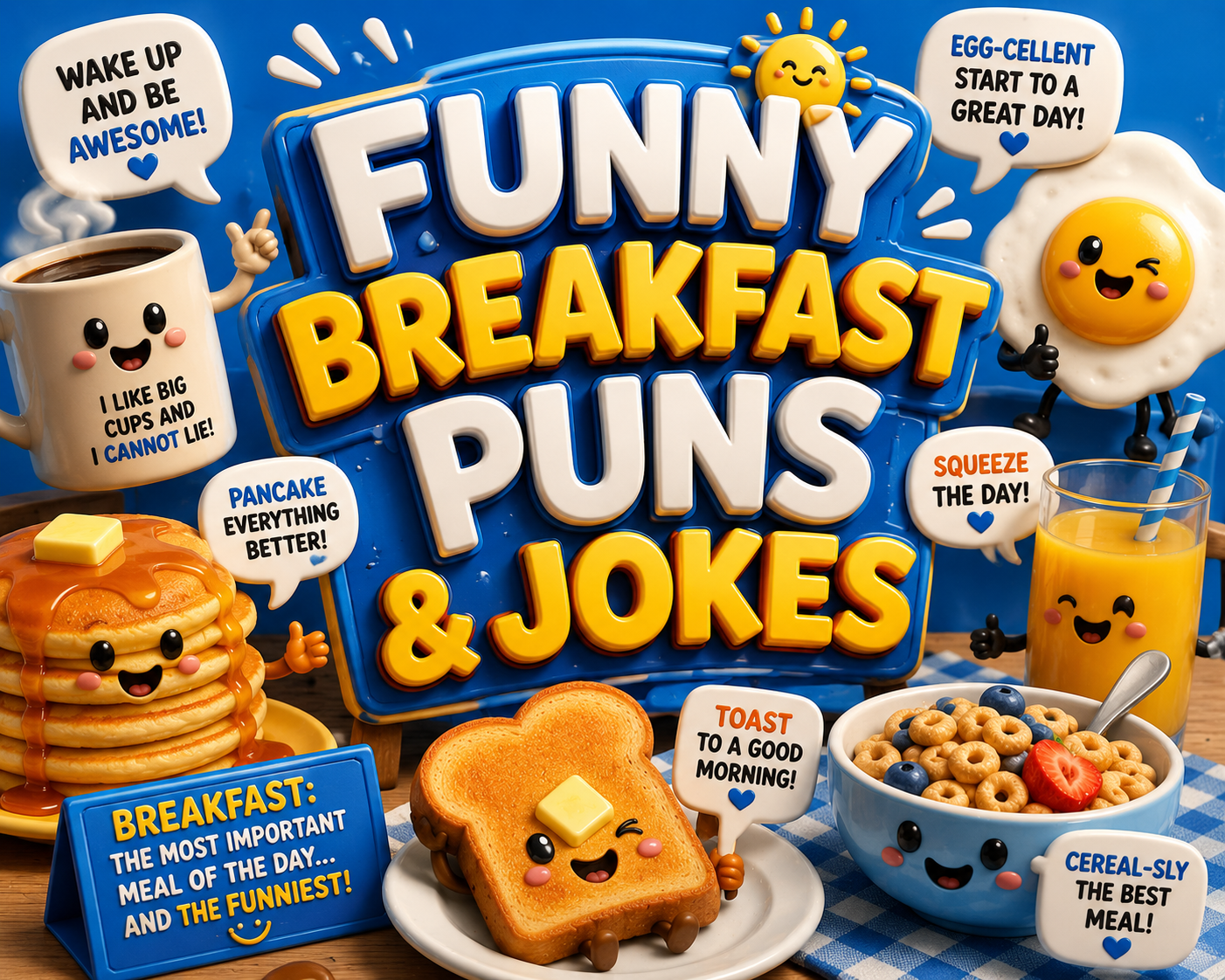 Funny Breakfast puns & Jokes