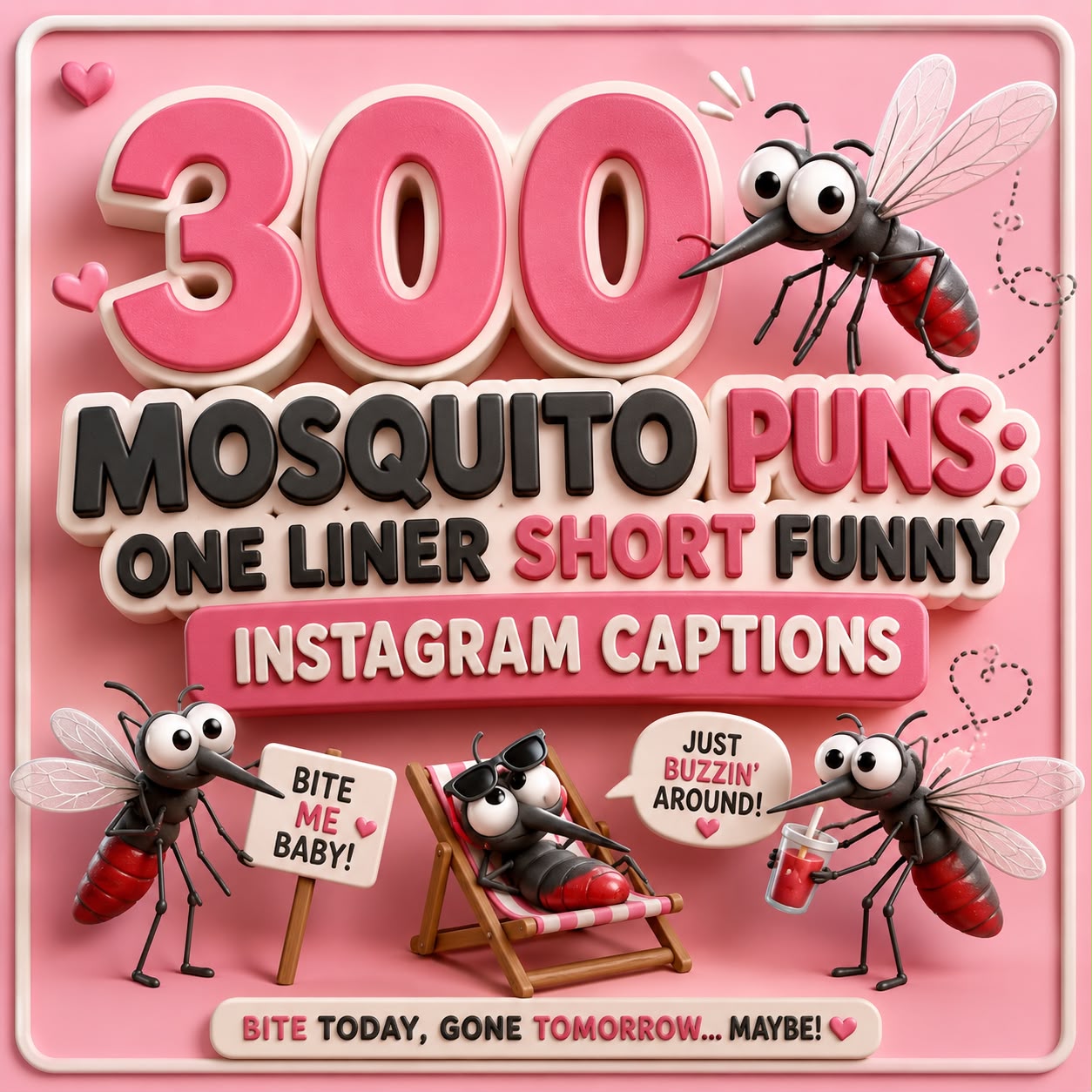 300 Mosquito Puns: One Liner Short Funny Instagram Captions