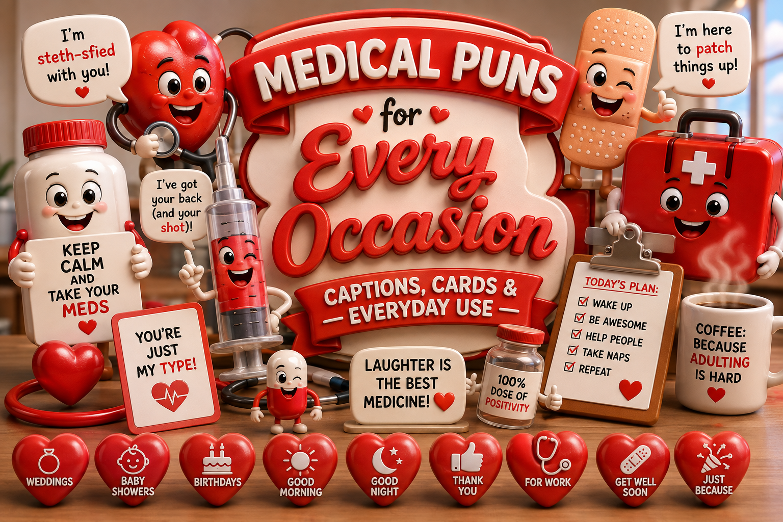 Medical Puns for Every Occasion — Captions, Cards & Everyday Use