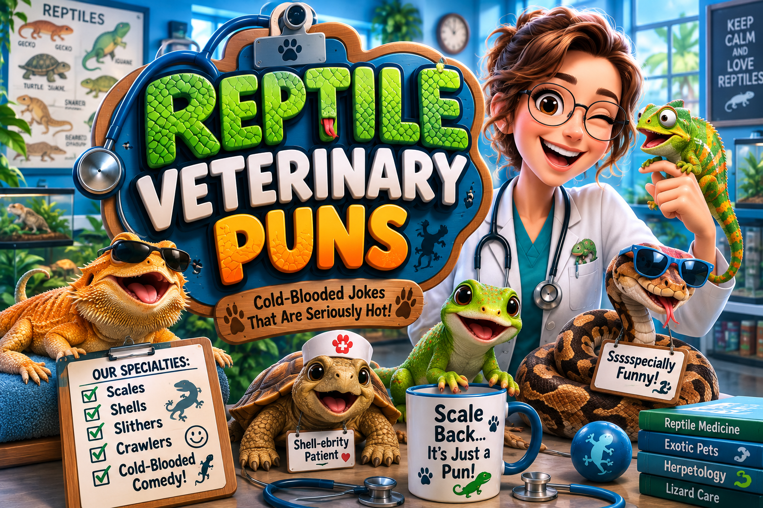 🐍 Reptile Veterinary Puns