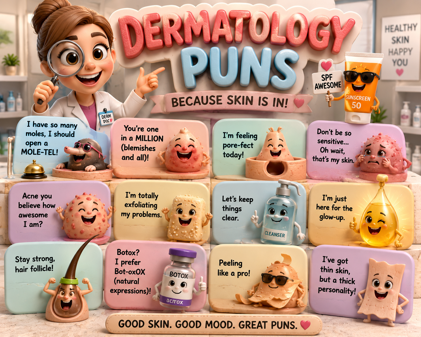 Dermatology Puns