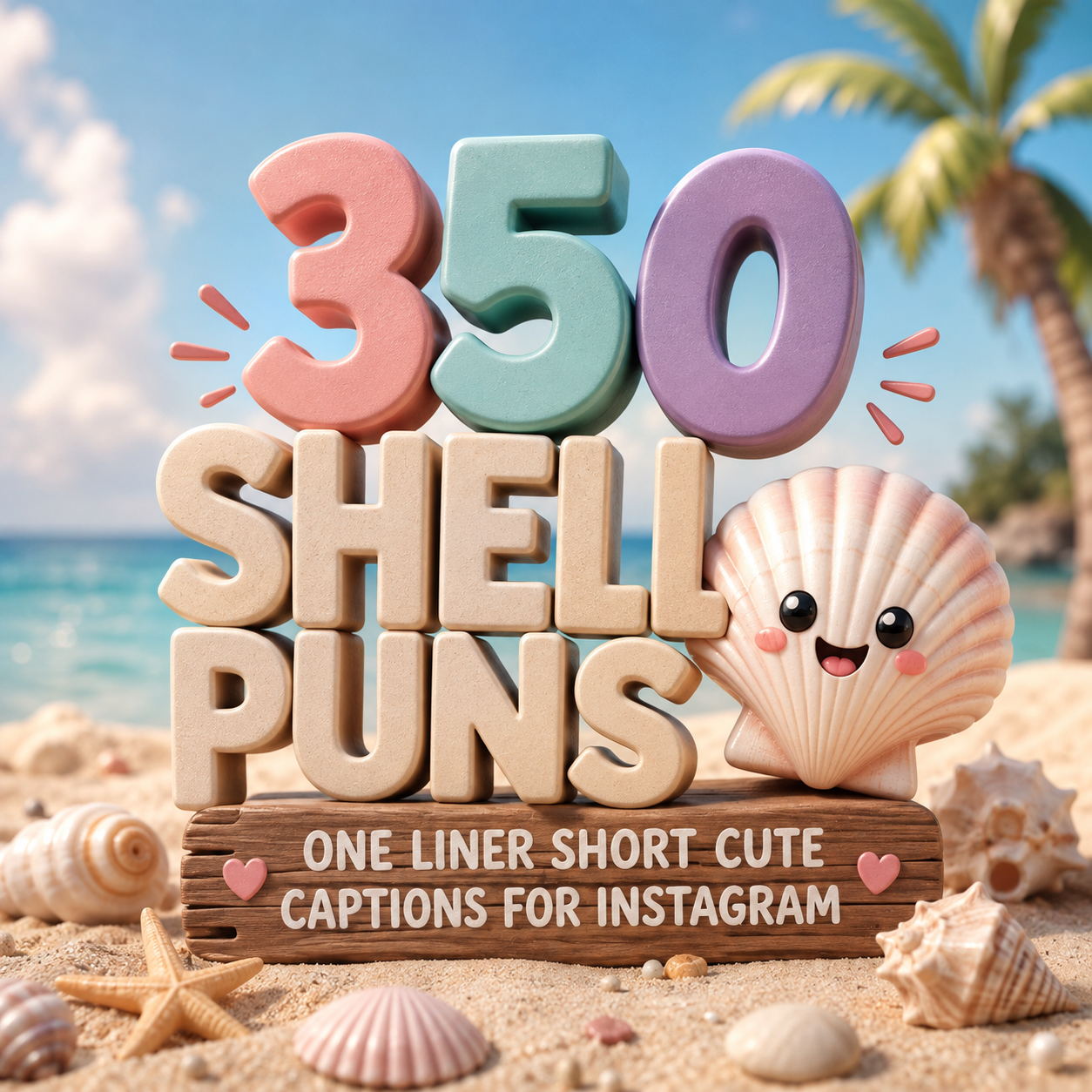 350 Shell Puns: One Liner Short Cute Captions For Instagram