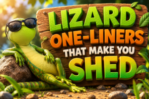 😂 Lizard One-Liners That Make You Shed