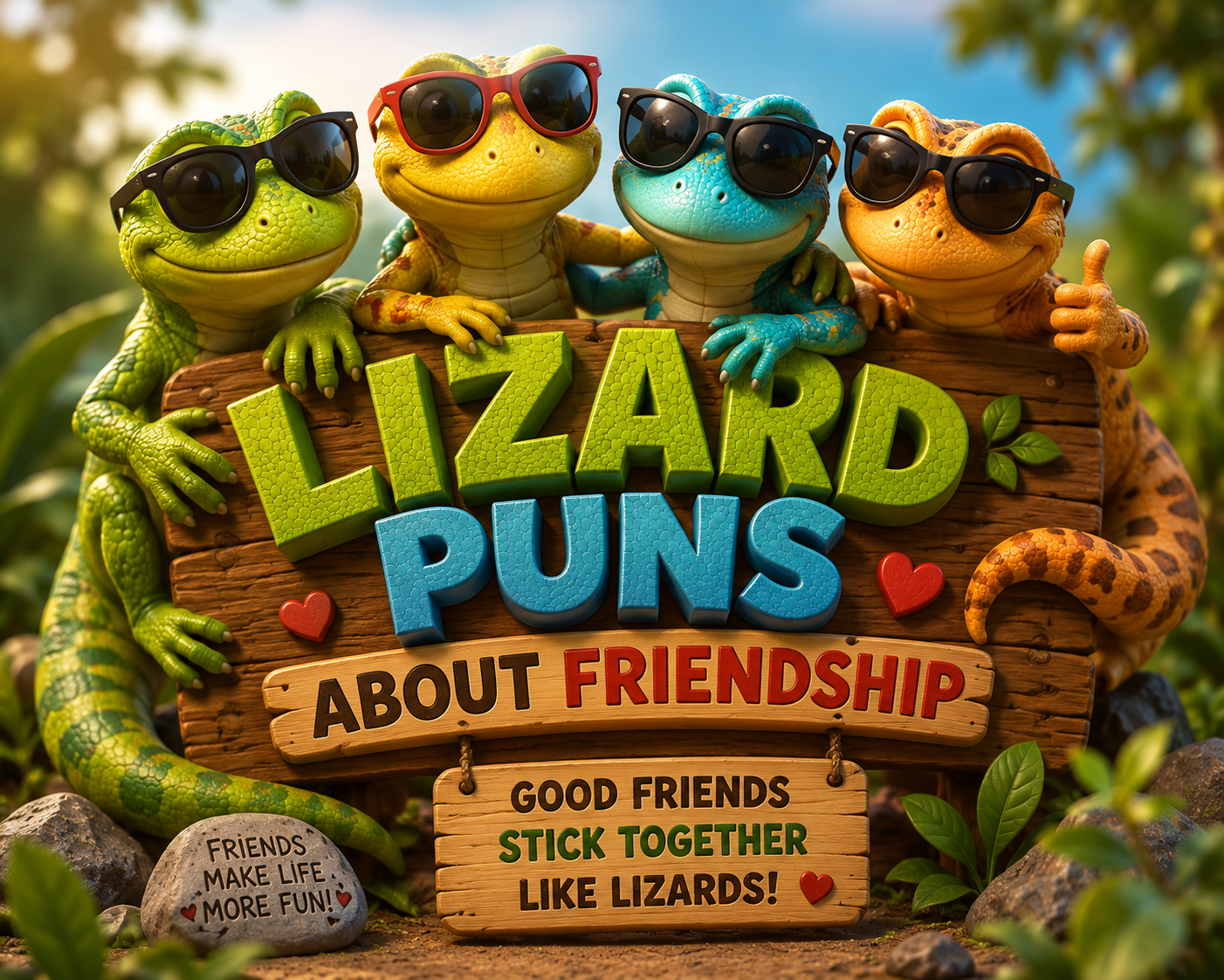 🦎 Lizard Puns About Friendship