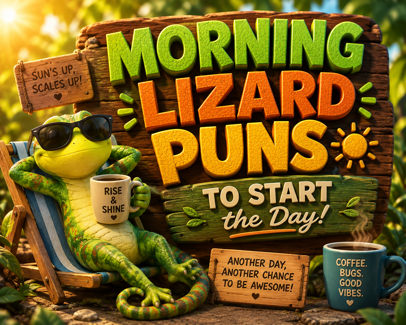 🦎 Morning Lizard Puns to Start the Day