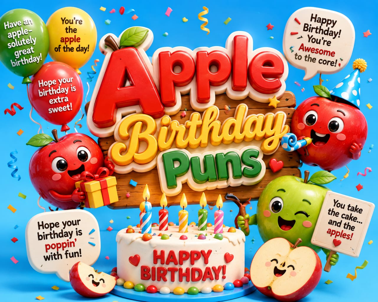 Apple Birthday Puns