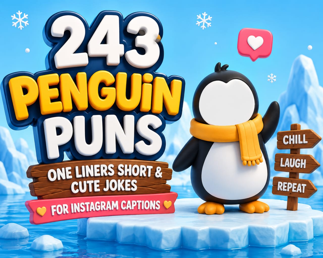 243 Penguin Puns: One Liners Short & Cute Jokes For Instagram Captions