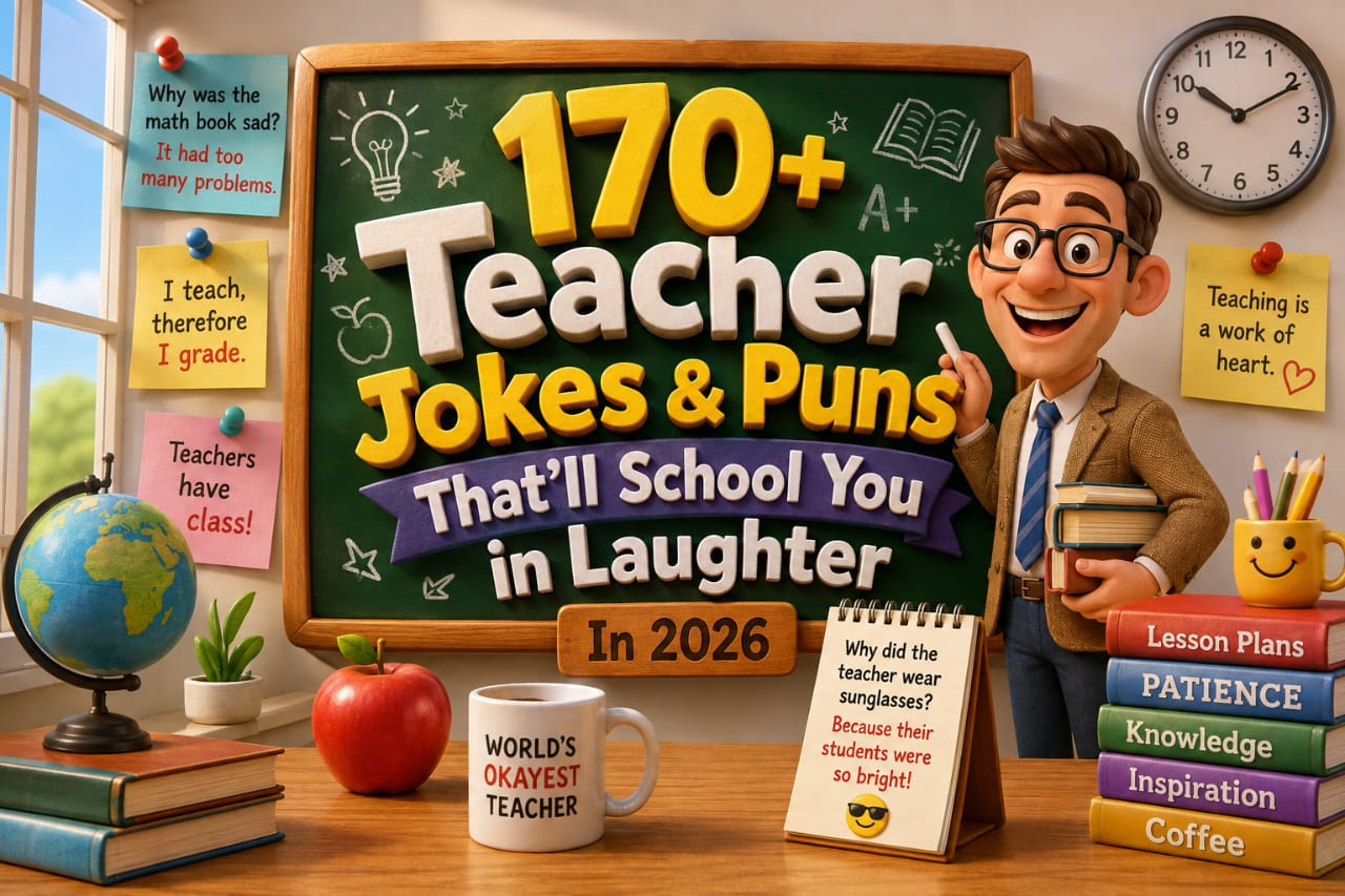  170+ Teacher Jokes & Puns That’ll School You in Laughter In 2026