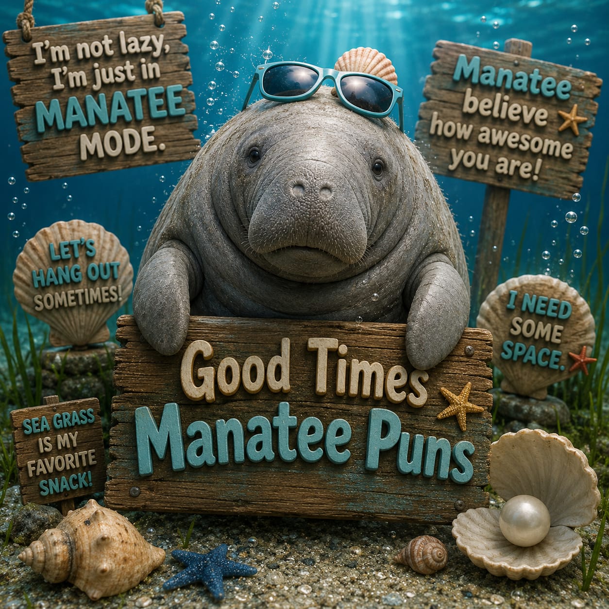 🐢 Slow and Steady Manatee Puns