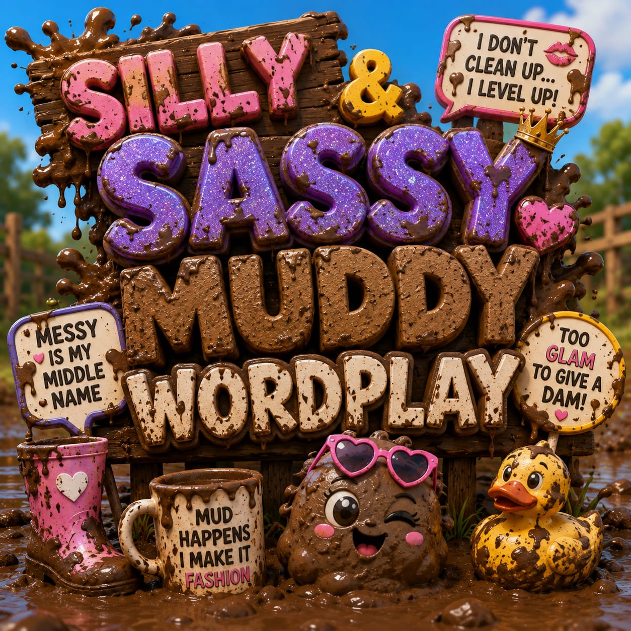 Silly & Sassy Muddy Wordplay