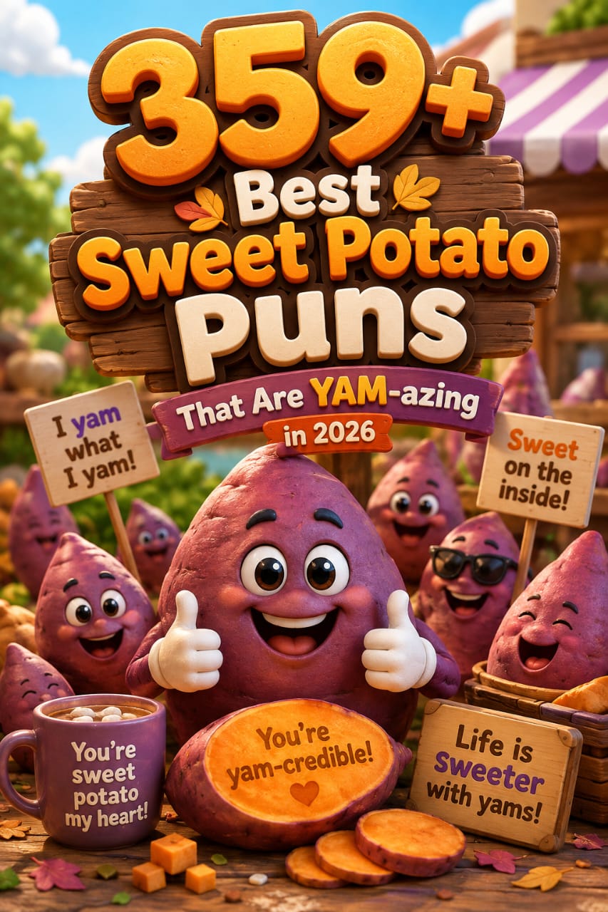 359+ Best Sweet Potato Puns That Are Yam-azing in 2026