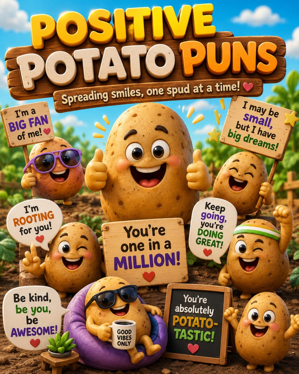 Positive potato puns