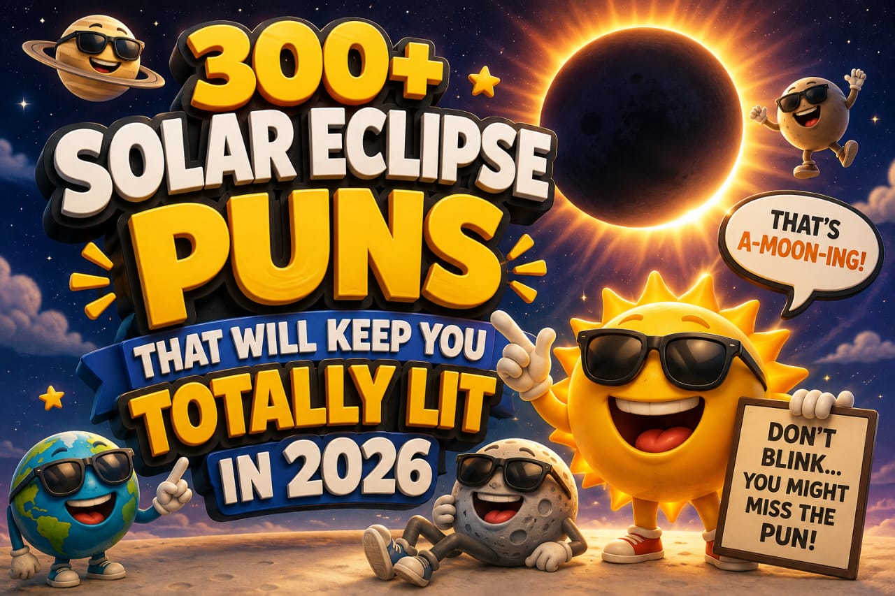 300+ Solar Eclipse Puns That Will Keep You Totally Lit in 2026