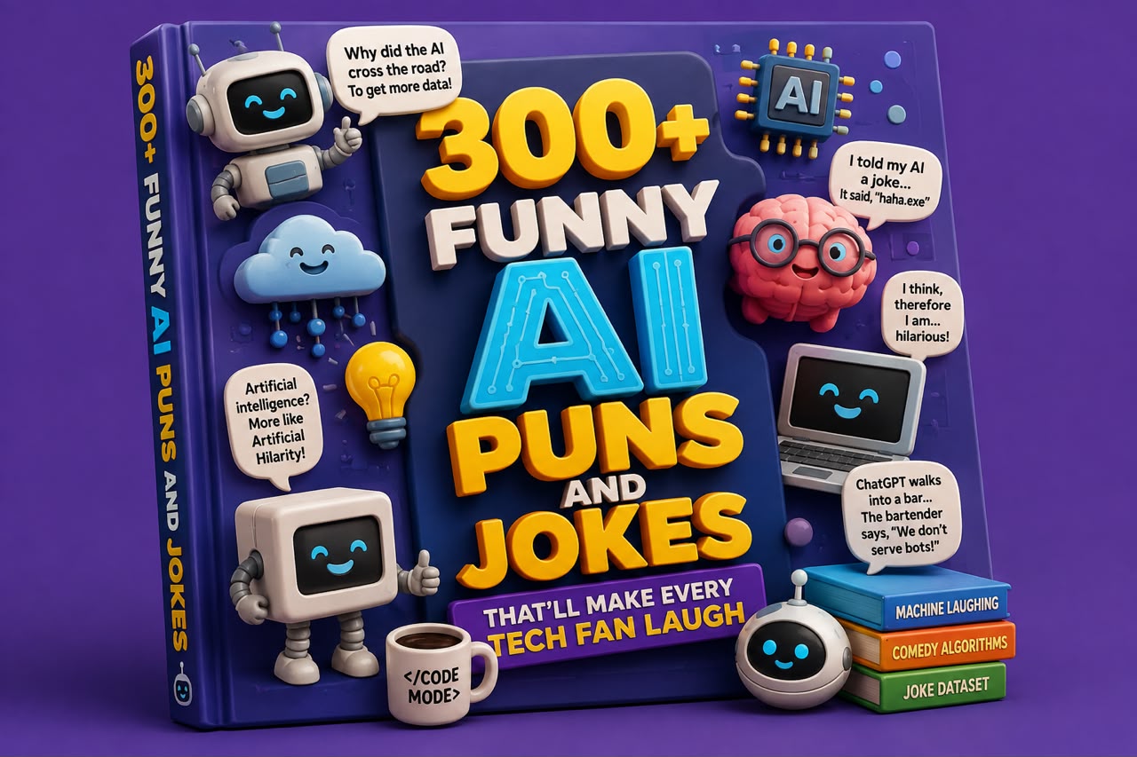300+ Funny AI Puns and Jokes That'll Make Every Tech Fan Laugh