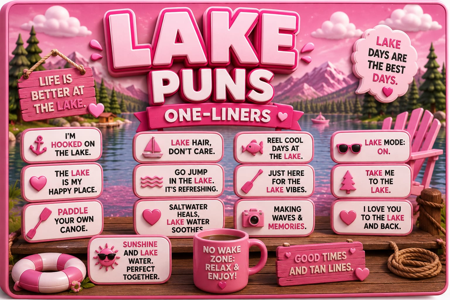 Lake Puns One-Liners