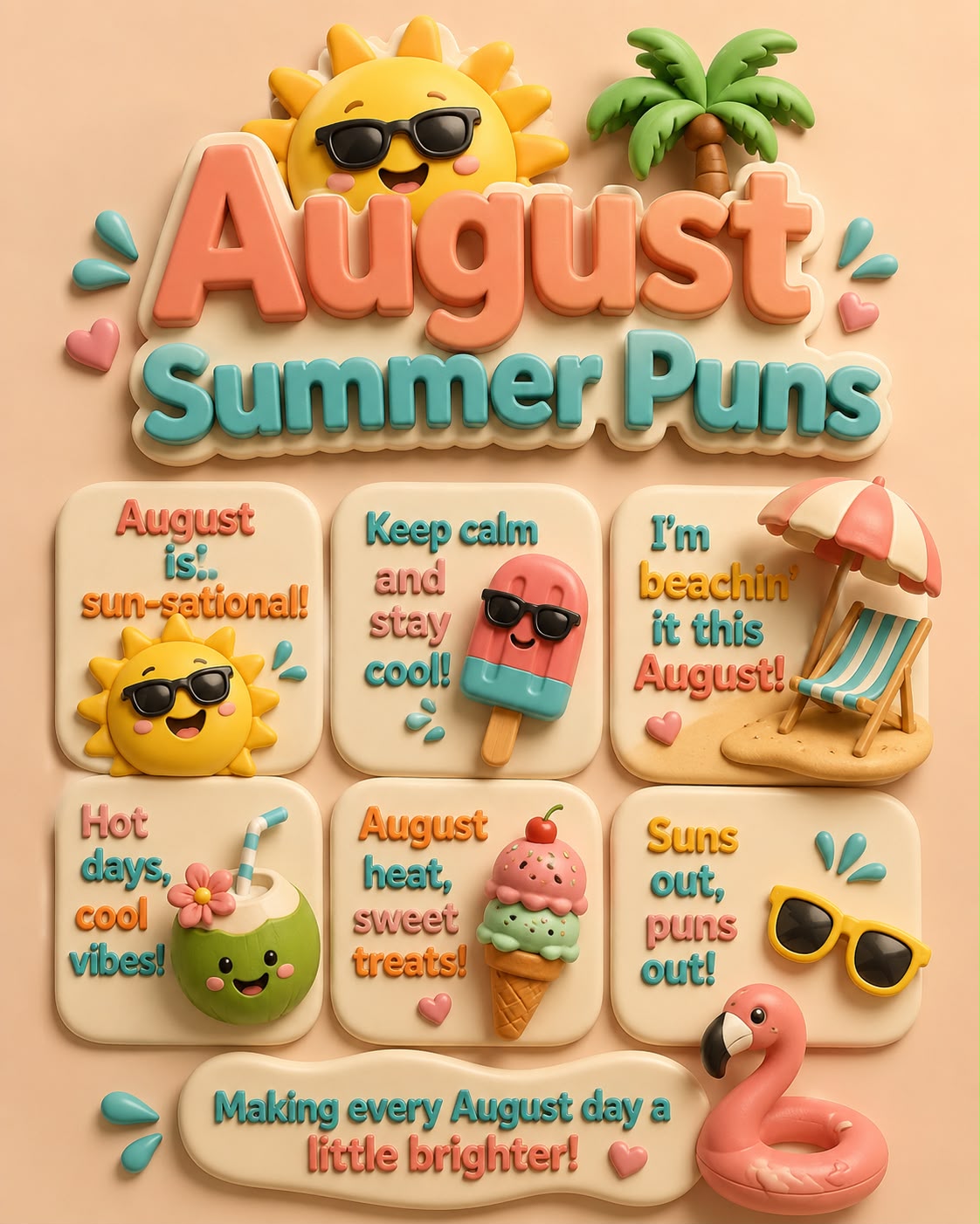 August Summer Puns