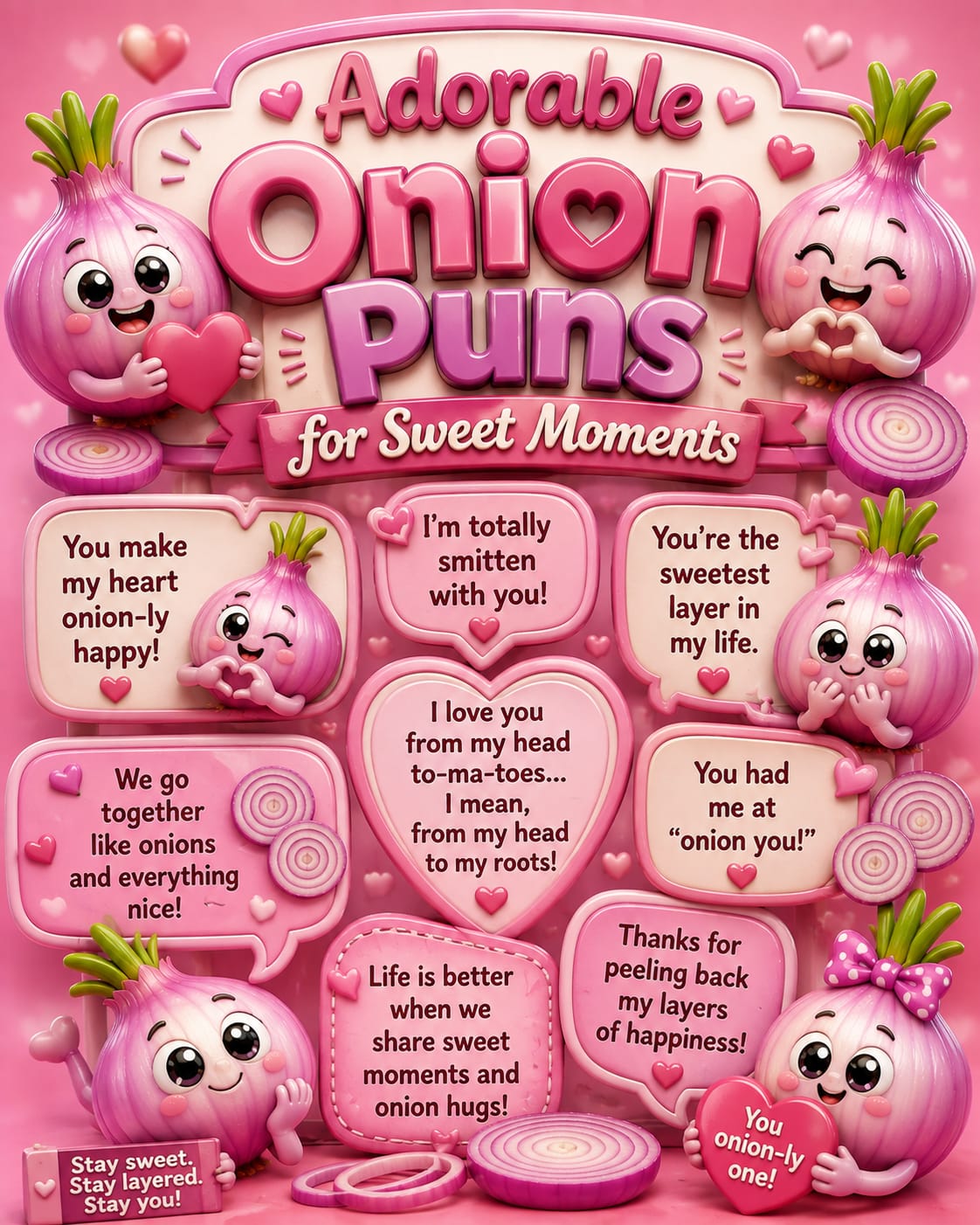 Adorable Onion Puns for Sweet Moments