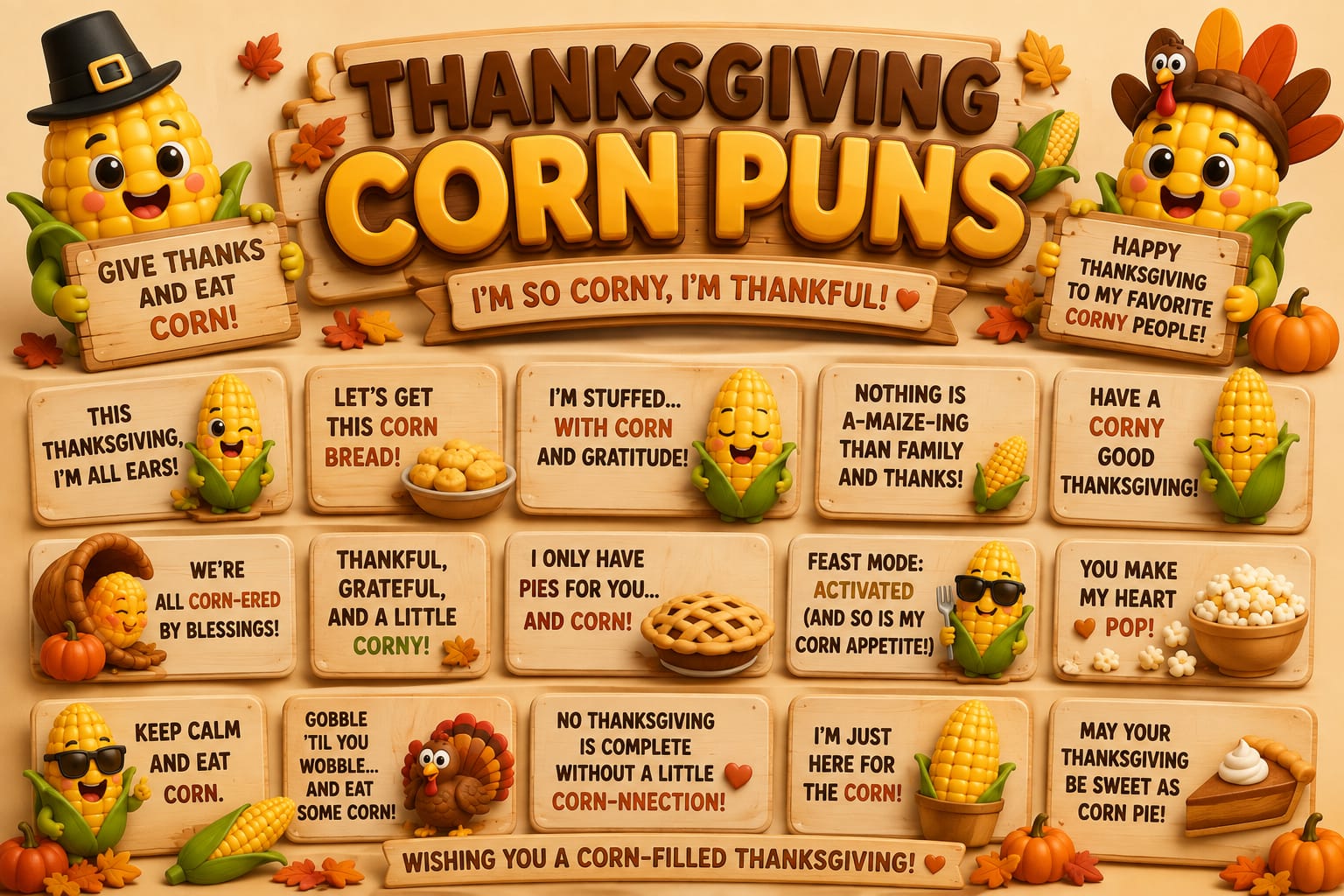 Thanksgiving Corn Puns